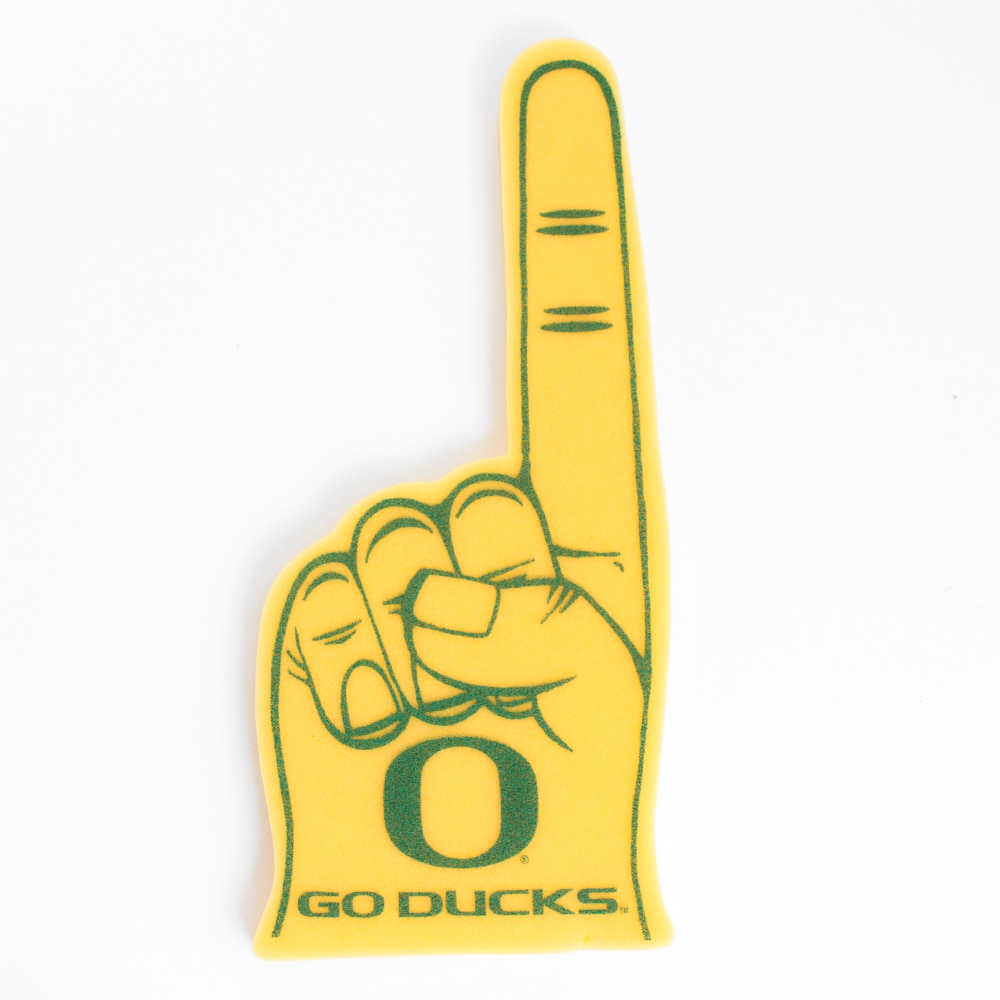 Classic Oregon O, Go Ducks, Foam, Hand, Yellow